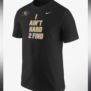 Black Colorado University Nike I Ain’t Hard 2 Find Graphic T-Shirt College EE18